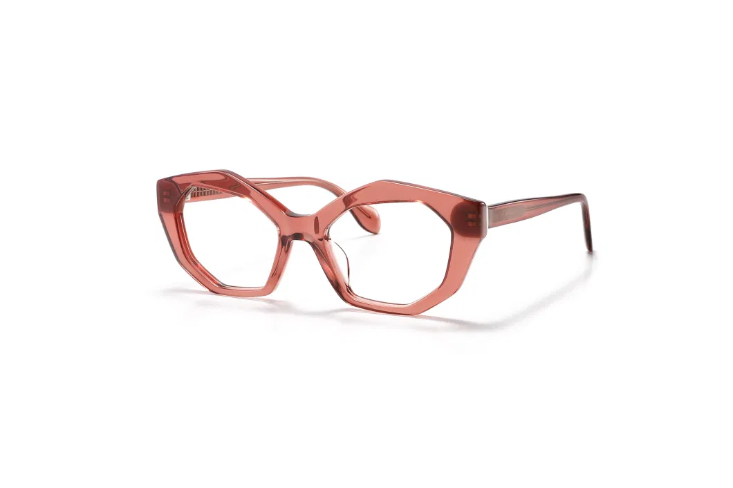 Popular Simple Style Colorful Design Cat Eye Frame Acetate Anti-Blue Light Optical Glasses