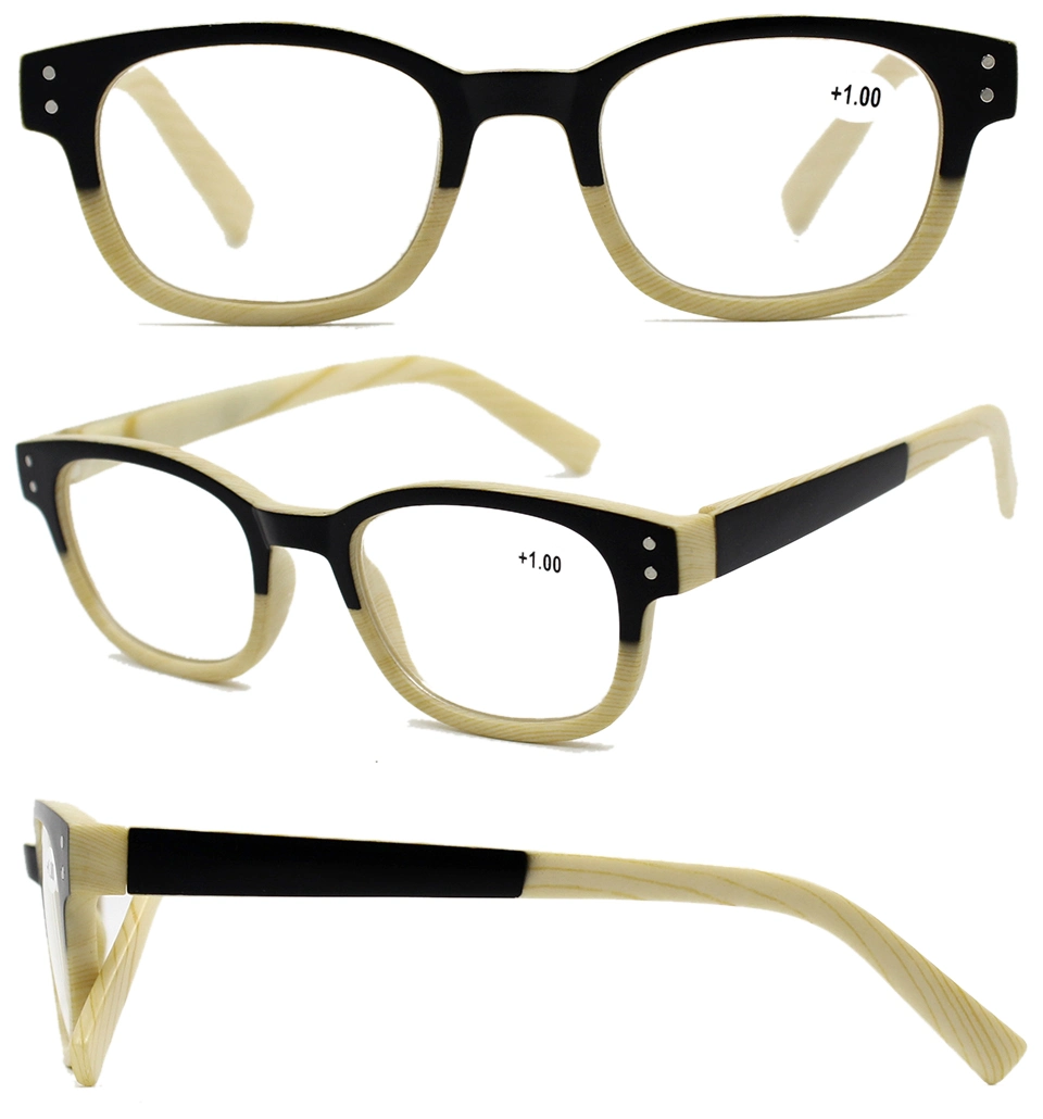 Classical Square with Purple Half Frame in Unique Design Temple of Unisex and High Quality Stylish Tr Reading Glasses (WRP702847)