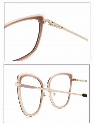 Luxury Customized Acetate + Metal Optical Frame with Italy Design