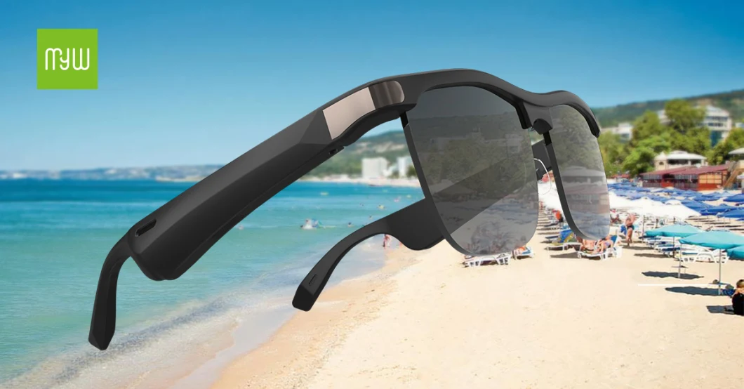 2023 Best Selling Bluetooth Audio Music UV400 Polarized Smart Sport Sun Glasses