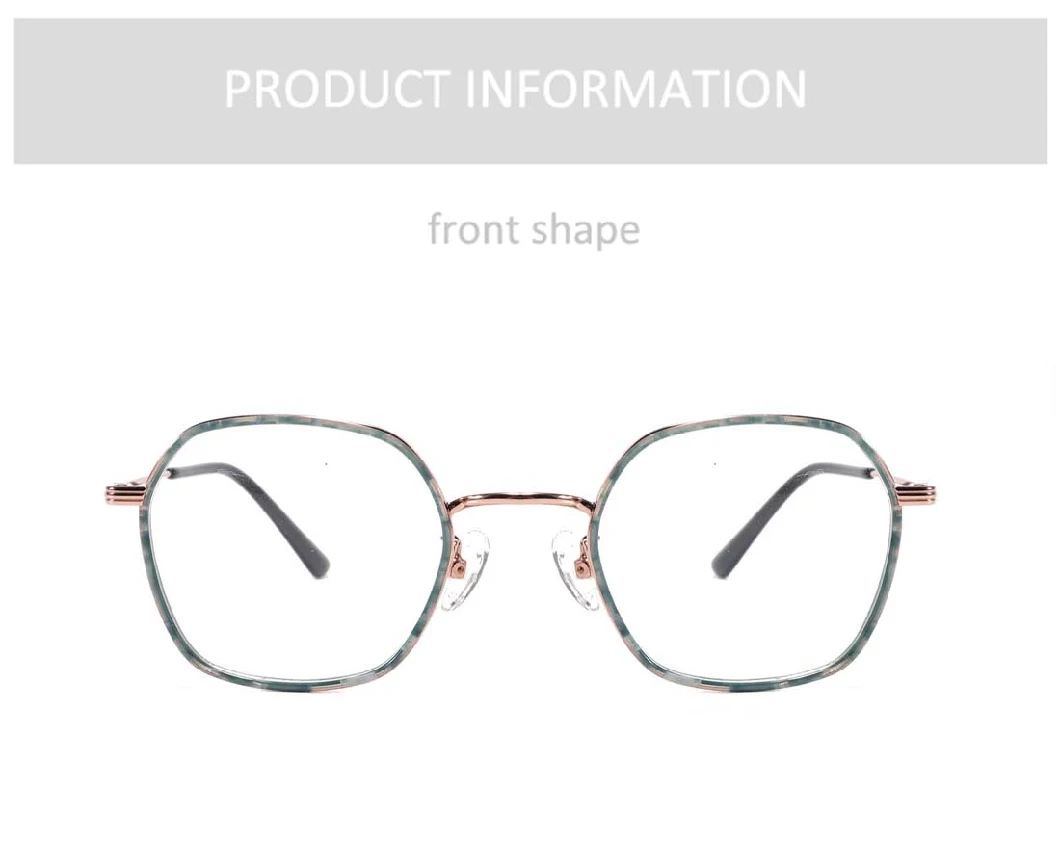 Gd Luxury Acetate Metal Eyewear Retro Men Rectangle Eyeglasses Frames Glasses Optical Frames