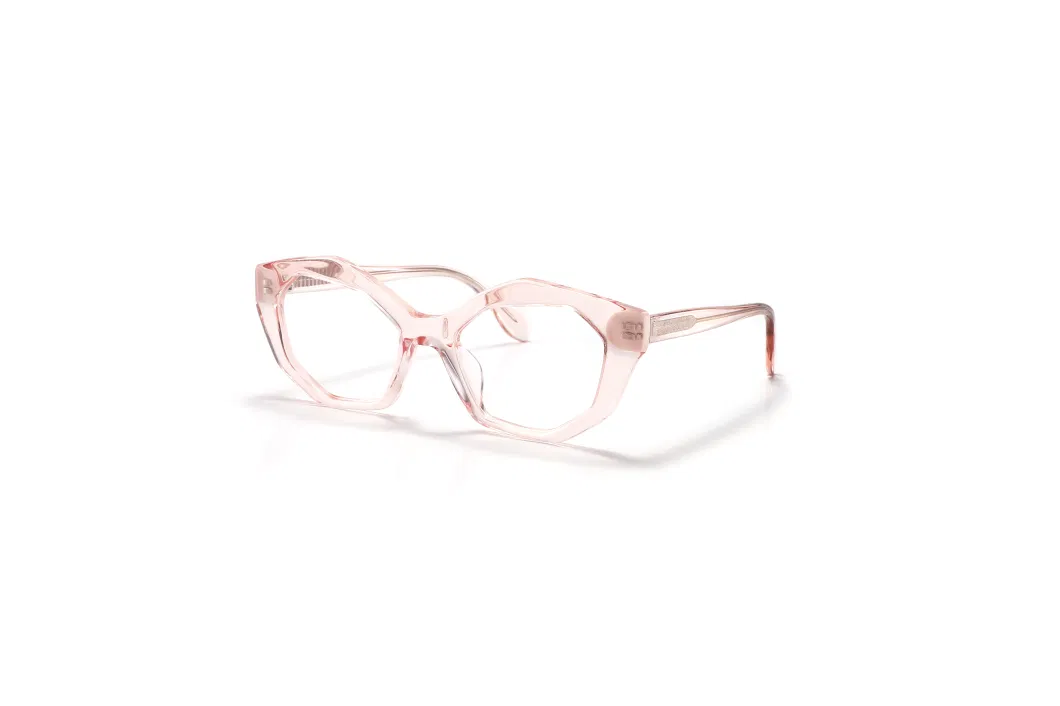 Popular Simple Style Colorful Design Cat Eye Frame Acetate Anti-Blue Light Optical Glasses