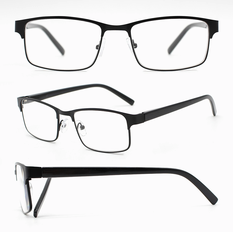 Classic Elegant Style Square Frame Unisex Optical Eyewear Wholesale Anti Blue Light Metal Best Reading Glasses (WRM21054)