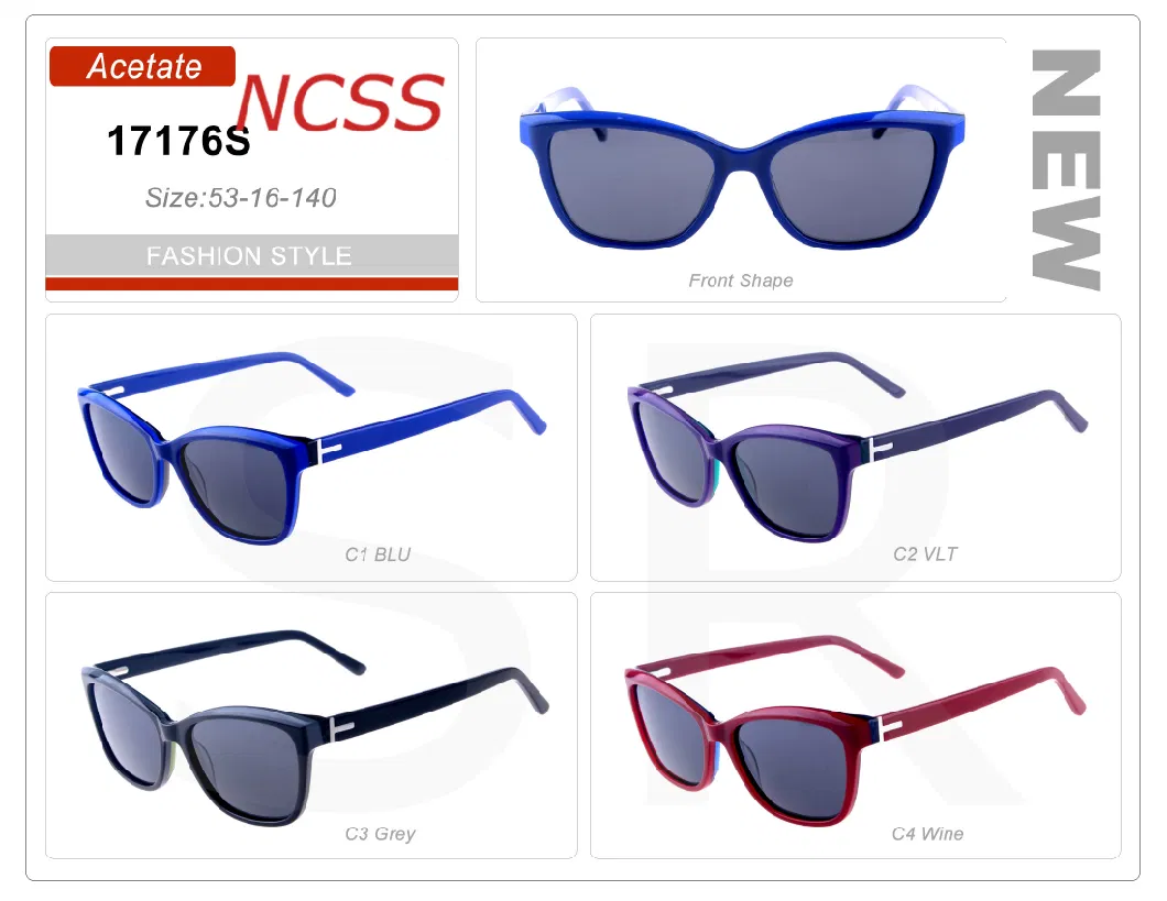 2021 Fashion Acetate Spring Newest Style with Metal Hinge Sunglasses