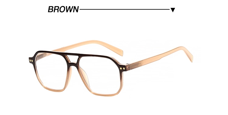 Fashion Double Bridge Pilot Reading Glasses with Spring Hinge Custom Design Logo Available