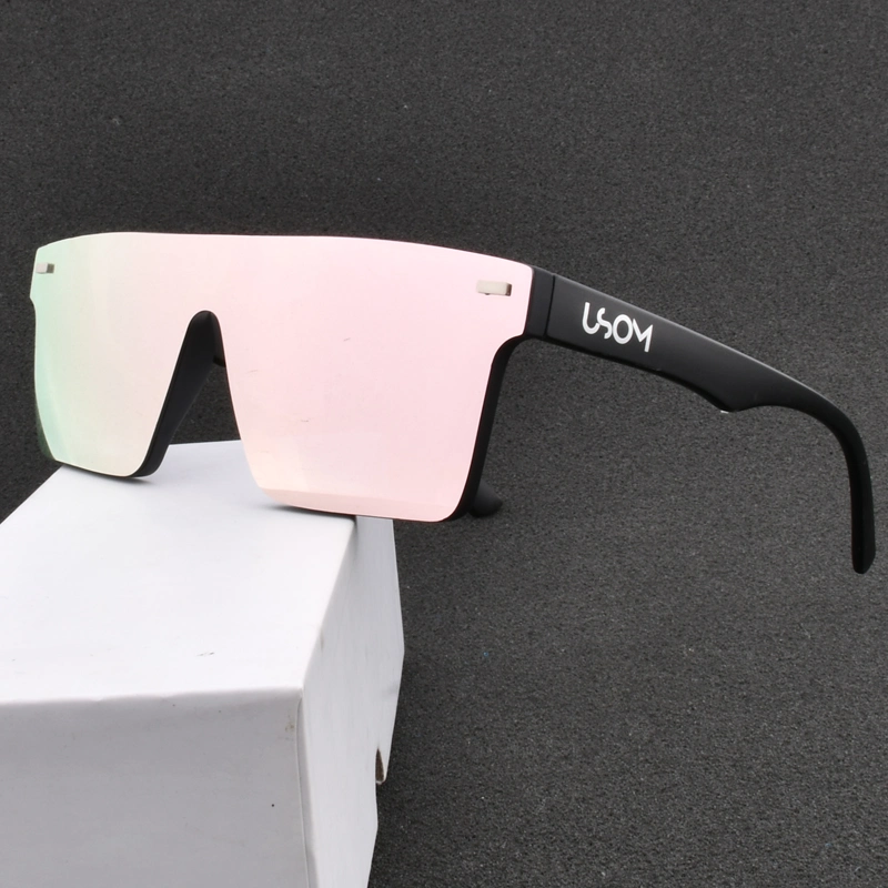 Usom Hot Sale Luxury Brand One Piece Sunglasses Women Eyewear Vintage Square Sun Glasses