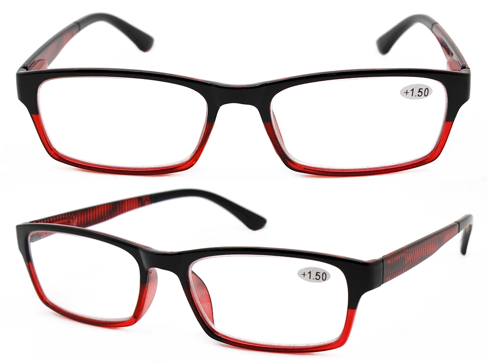 New Style Red Plastic Frame Reading Glasses