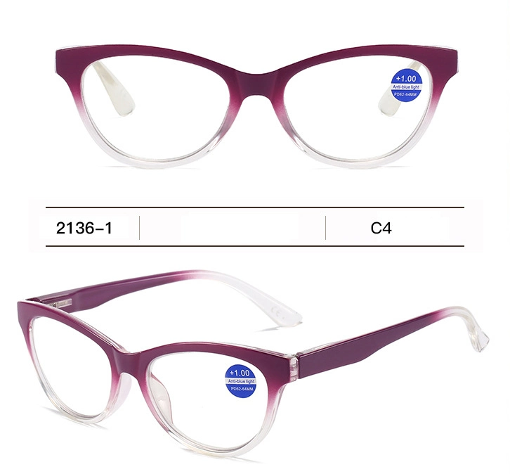 New Fashion Anti-Blue Reading Glasses Wholesale Cat-Eye HD Reading Glasses for Men and Women