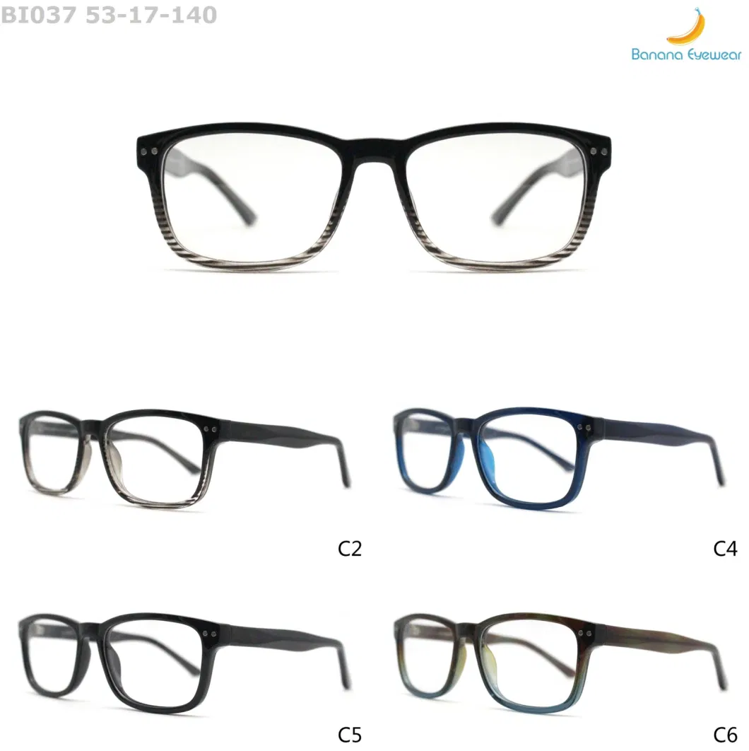 New Arrival High Quality Rectangle Basic Men Injection Eyeglasses Optical Frame