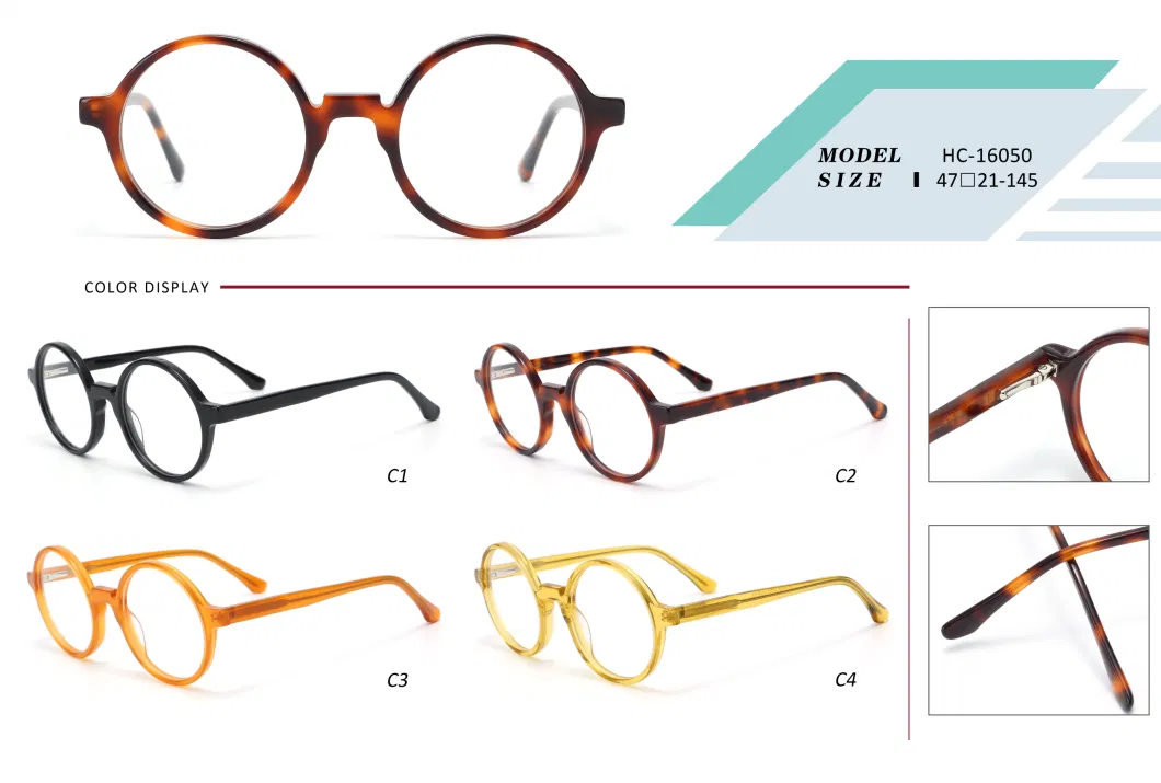 Newest Style Unique Designer Round Shape Circular Eyewear Glasses Creative Spectacle Fancy Popular Optical Frame