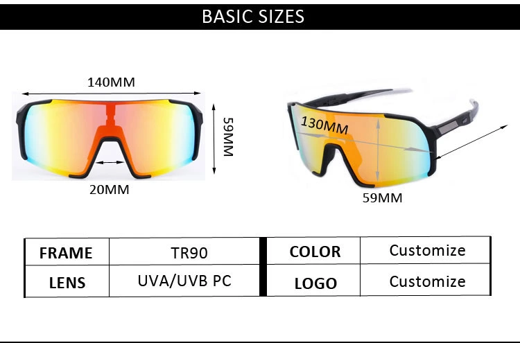 Oversize Phtotchromic Cycling Sunglasses Polarized Fashion Mens Sport Sunglasses 2021