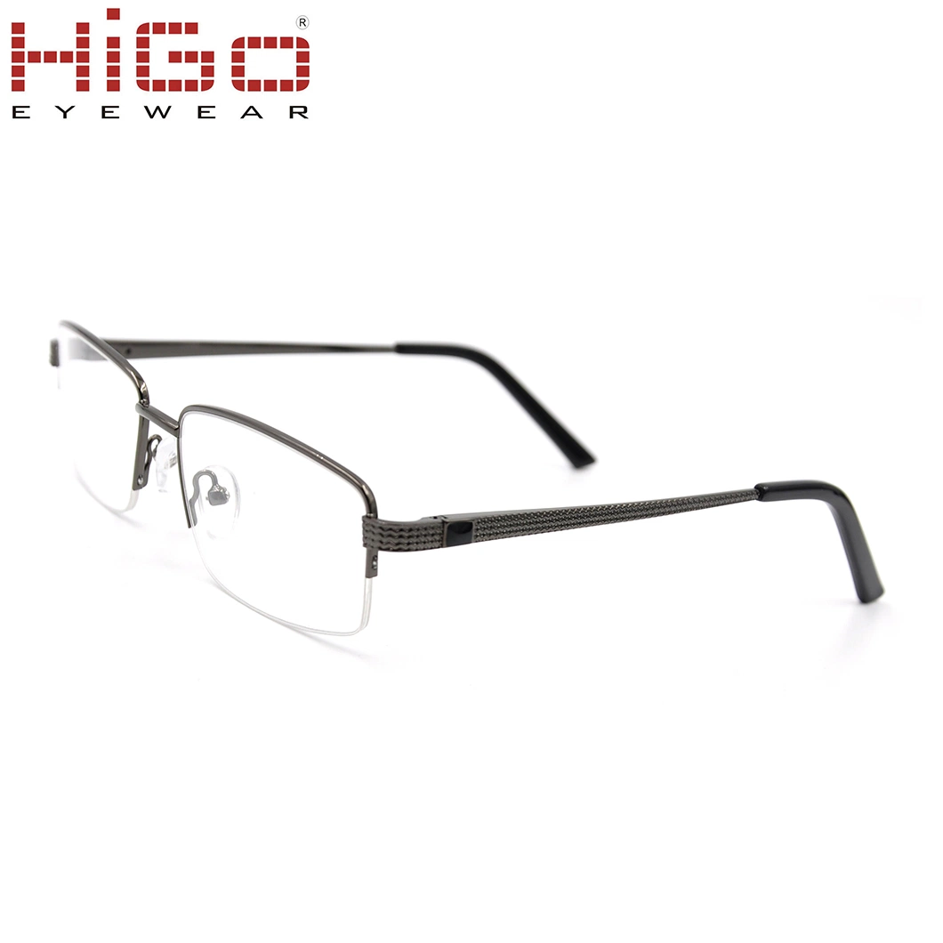 New Designer Half Rims Metal Optical Frame Stock 2018