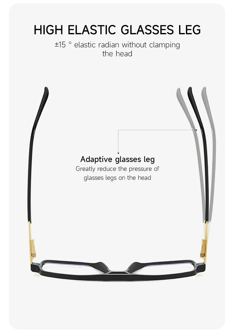 2022 New Arrival Double Bridge Tr90 Glasses Flame Man Glasses Frames for Eye Glasses