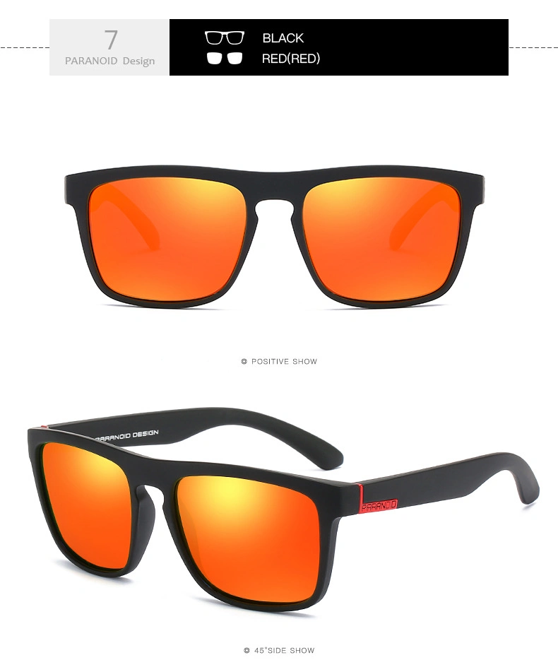 Fashion Classic Flat Top Hot Selling Purple Square Sunglasses Polarized Mens Wholesale Designer Custom Logo Sun Glasses for Male