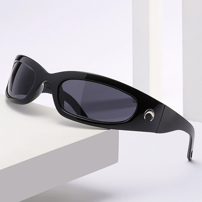 New Oval Moon Riding Oversized Sunglasses High Quality Unisex PC Eyewear Designer Sun Glasses Men Women