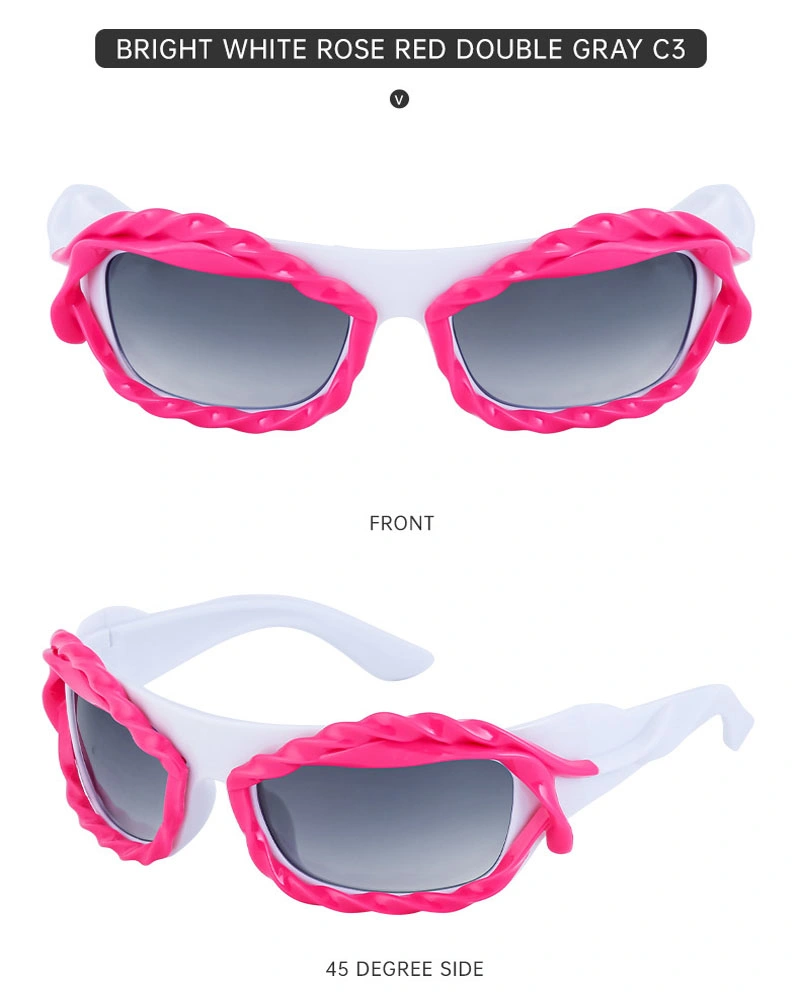 Y2K Millennium Wind Sunglasses Female Fashion Personality Irregular Sports Windproof Shaped Sunglasses Male (CFEGS-055)