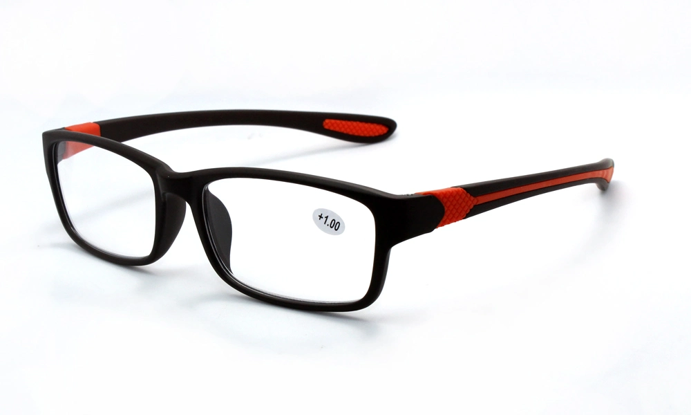 High Quality Italy Design Ce Unisex Plastic Frame Sport Reading Glasses