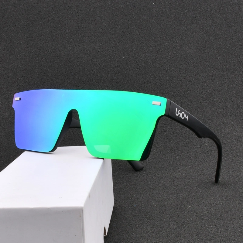 Sunglasses Men Brand Black Square Shades UV400 Gradient Sun Glasses for Men Cool One Piece Designer