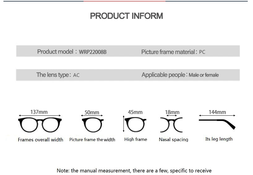 Hand Made Fashion Square Frame Reading Glasses Gradients PC Spring Hinge Reading Glass (WRP22008B)