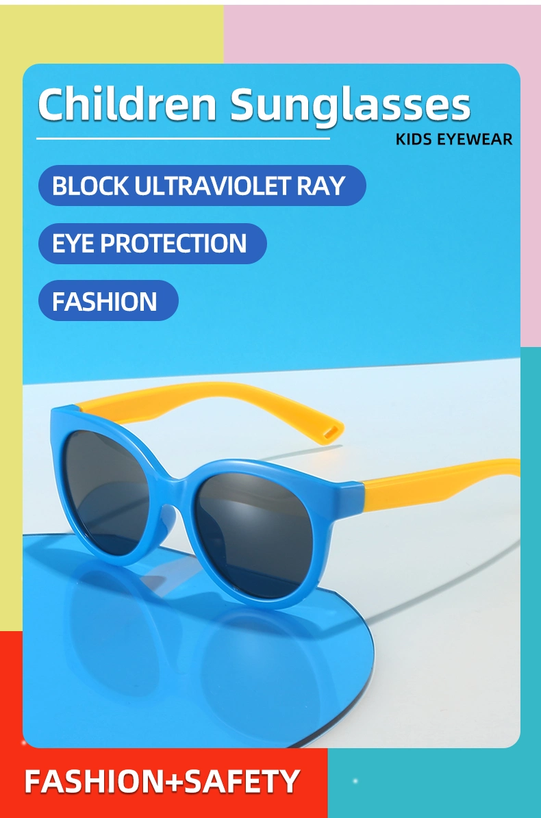 Unisex New Design Baby Kids PC Plastic Sunglasses Sun Glasses in Stock Children Fashion Sunglasses
