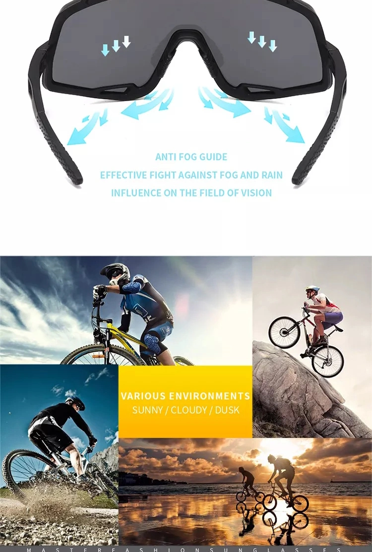 Anti Explosion Tr90 Sports Sun Glasses in Stock Outdoor Cycling Hiking Polarized Sunglasses