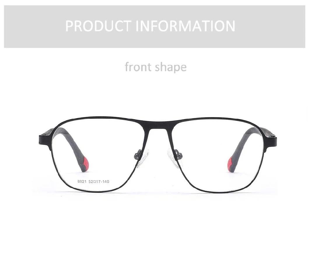 Gd China Factory Sale Men Metal +Tr Temples Optical Frames Classic Designer Spring Hinge Optical Eyeglass Frames Glasses Optical Frame