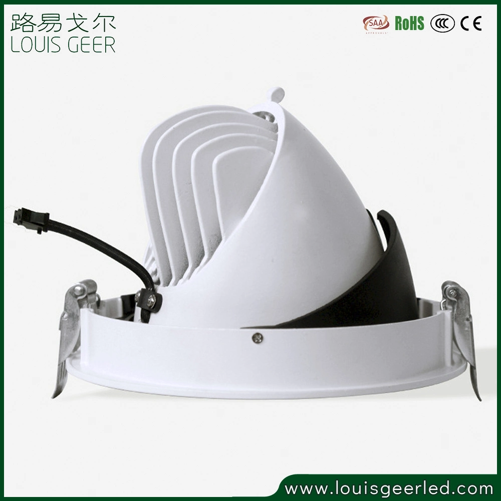 Distributor Factory Price 20W Anti Glare Blue Yellow White Color LED Recessed Adjustable COB Downlight