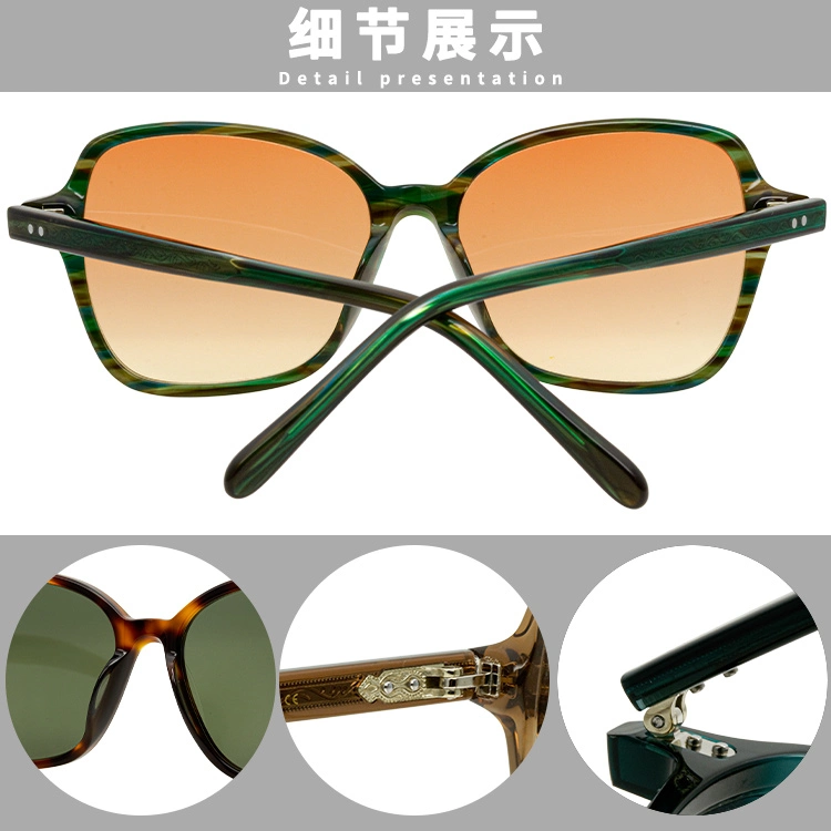 Classic Large Frame Sunglasses, Fashionable Rice Nails, Male and Female Driving, Travel, Sun Shading, Sunglasses, UV Protection, Foreign Trade Factory