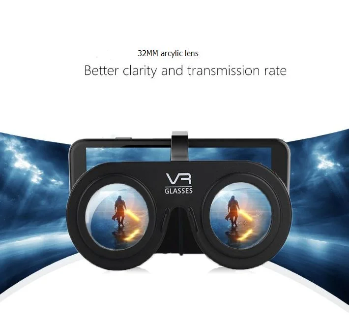 Promotion 5%-10% off Plastic Folded Mini Vr Headset Virtual Reality 3D Vr Glasses