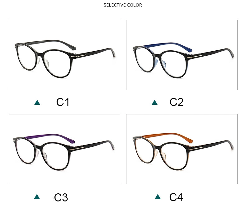 New Design Wholesale Factory Fashion Reading Glasses Women Men Comfortable Light Reading Eye Glasses