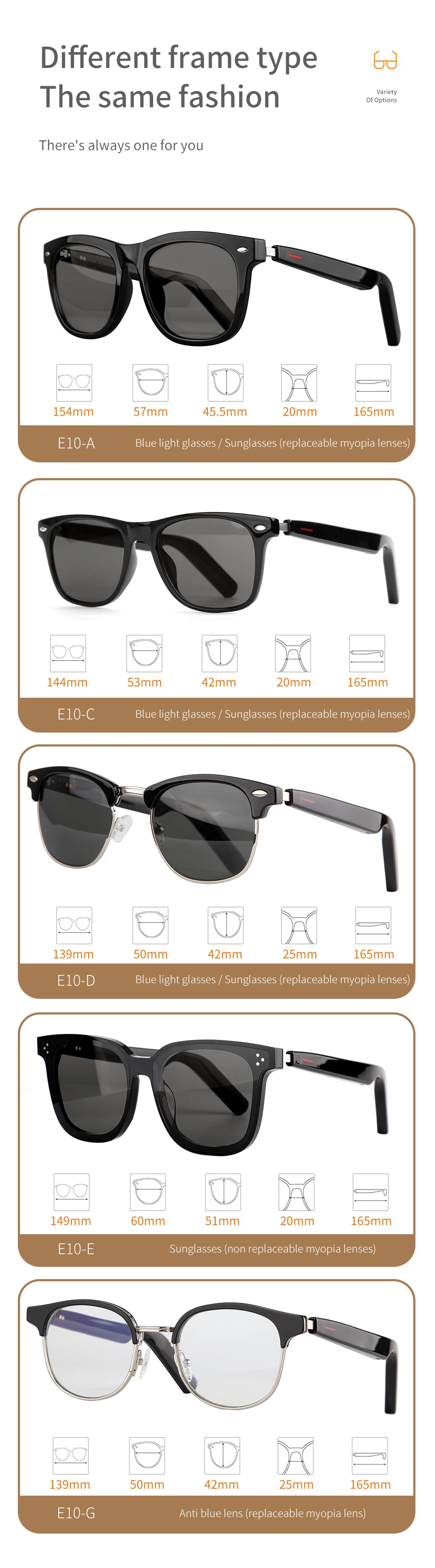 2022 Sell Well New Type Smart Eyewear Smart Reading Glasses