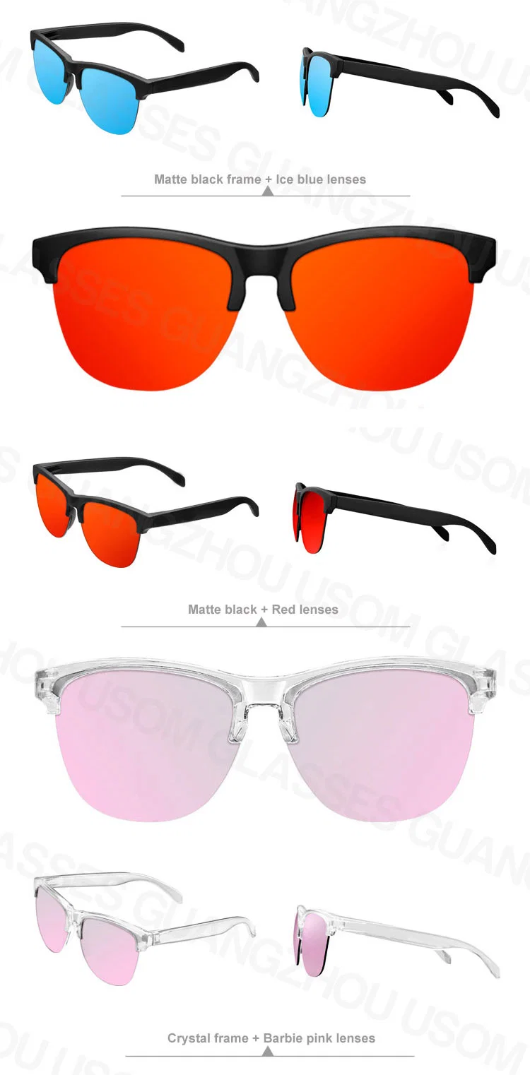 Safety Sunglasses Tr90 UV400 Metal Logo for Sun Glasses Custom Logo Branded Polarized Gafas De Sol