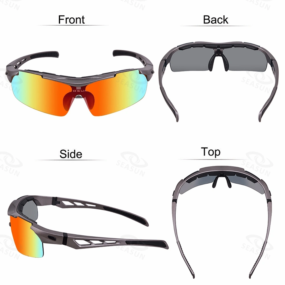 OEM Optical Inserts Cycling Glasses 5 Lens Prescription Sport Glasses Interchangeable Sunglasses for Outdoor Sport Sunglasses