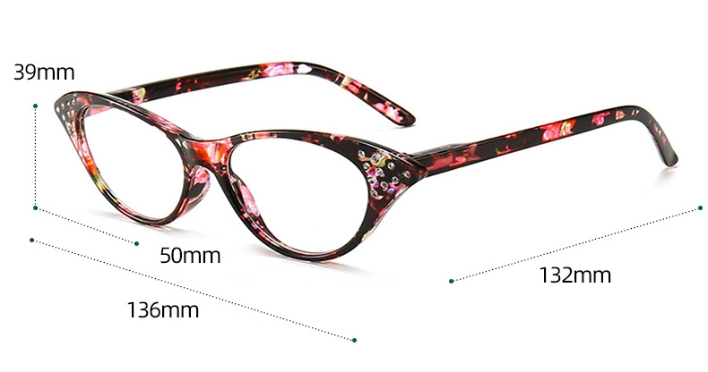 PC High Definition Reading Glasses Wholesale Fashion Cat-Eye Presbyopia Glasses for Men and Women Reading Glasses High Definition Comfortable Reading Glasses
