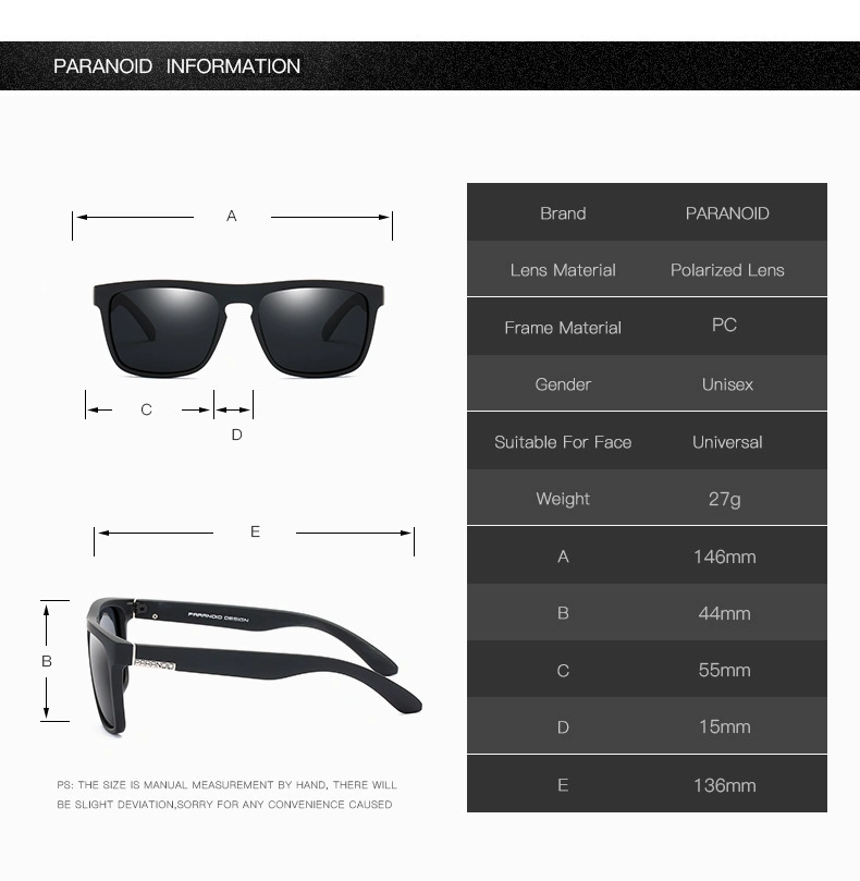 Fashion Classic Flat Top Hot Selling Purple Square Sunglasses Polarized Mens Wholesale Designer Custom Logo Sun Glasses for Male