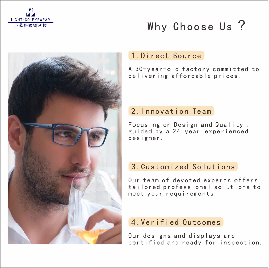 Hot Selling Eyewear Classical Business Gentlemen Style Optical Frames