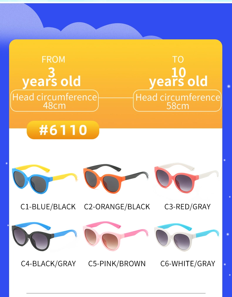 Unisex New Design Baby Kids PC Plastic Sunglasses Sun Glasses in Stock Children Fashion Sunglasses