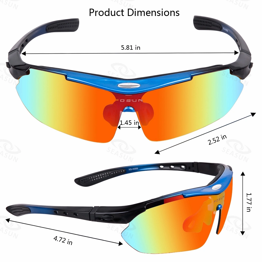 Optical Inserts Cycling Glasses 5 Lens Prescription Sport Glasses Interchangeable Sunglasses for Outdoor Sport