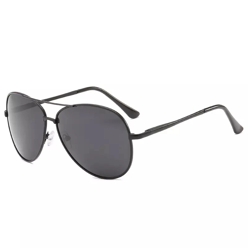 Stock Sun Glasses UV 400 Mens Retro Metal Vintage Driving Finishing Polarized Sunglasses with Case