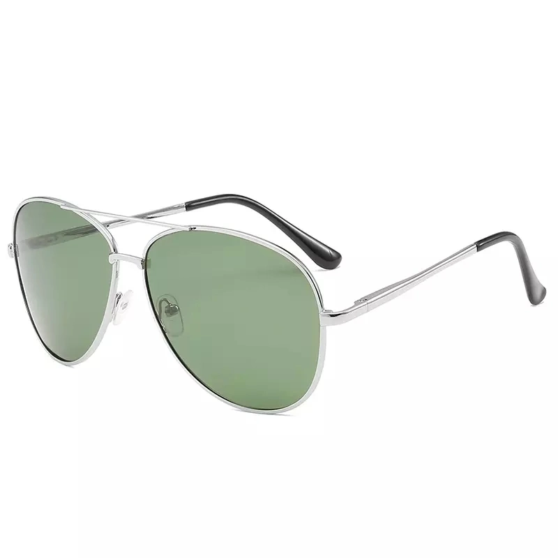 Stock Sun Glasses UV 400 Mens Retro Metal Vintage Driving Finishing Polarized Sunglasses with Case