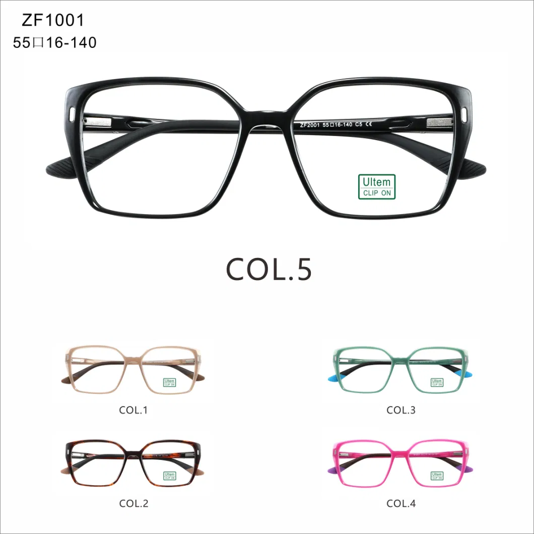Newest Colorful Injection Frame Ladies Optical Eyeglasses