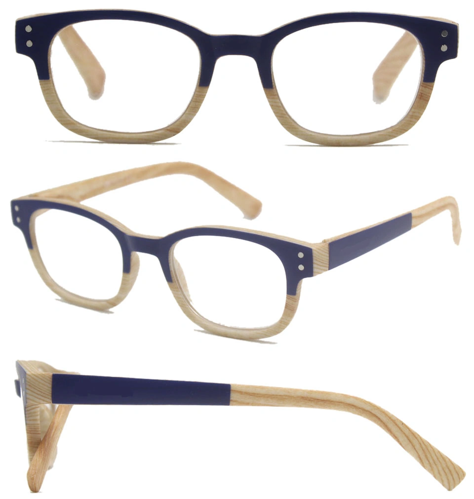 Classical Square with Purple Half Frame in Unique Design Temple of Unisex and High Quality Stylish Tr Reading Glasses (WRP702847)