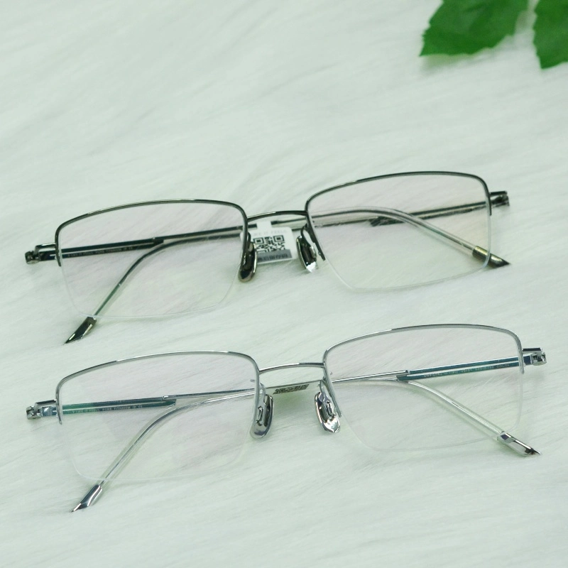 Rimless Executive Optical Glasses Pure Titanium Frame Titan Metal Eyeglasses Frames