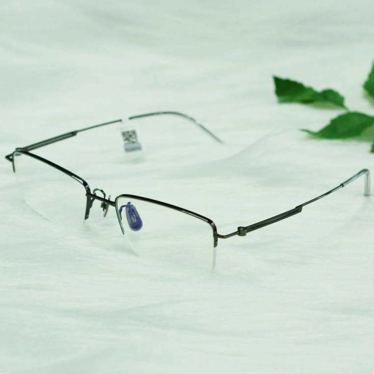 Rimless Executive Optical Glasses Pure Titanium Frame Titan Metal Eyeglasses Frames