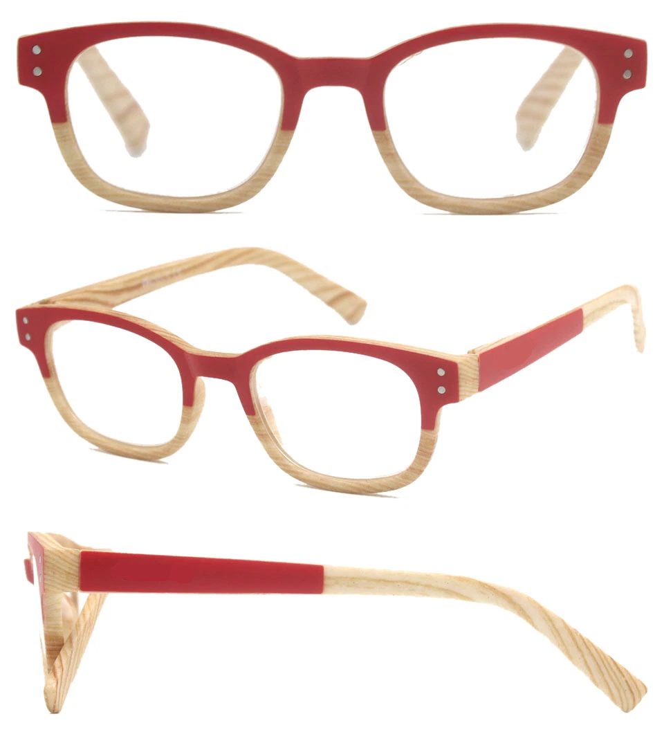 Classical Square with Purple Half Frame in Unique Design Temple of Unisex and High Quality Stylish Tr Reading Glasses (WRP702847)