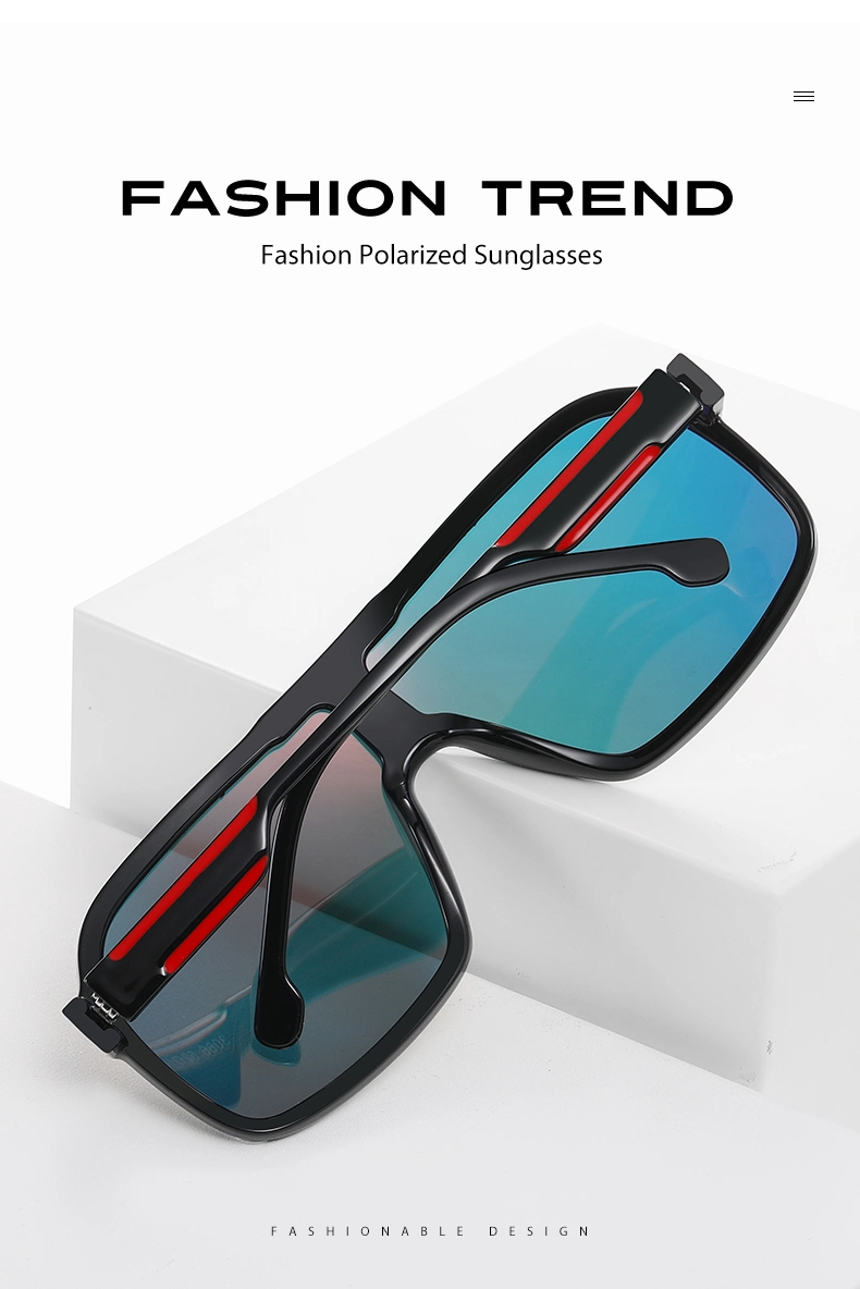 Hot Selling Mirror Lens Big Frame Outdoor Sunglasses Sunglasses One-Piece Sunglasses Polarized Riding Glasses Sun Shades