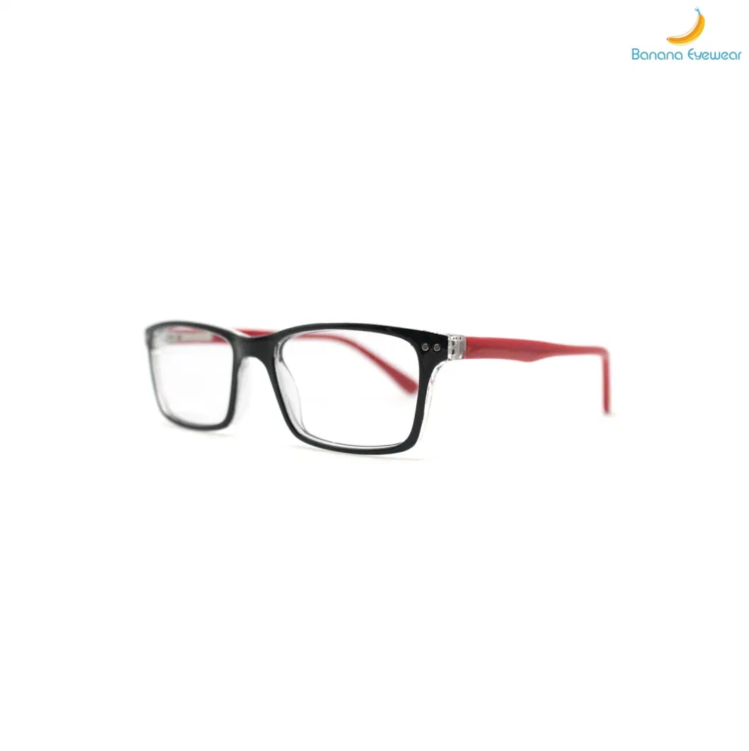 Classic Rectangle Men Injection Eyewear Optical Frame Full Rim Eyeglasses