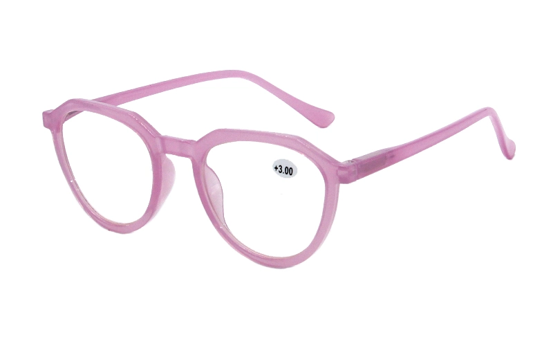 Crystal Candy Color Irregular Geometrical Shape Spring Hinge Reading Glasses