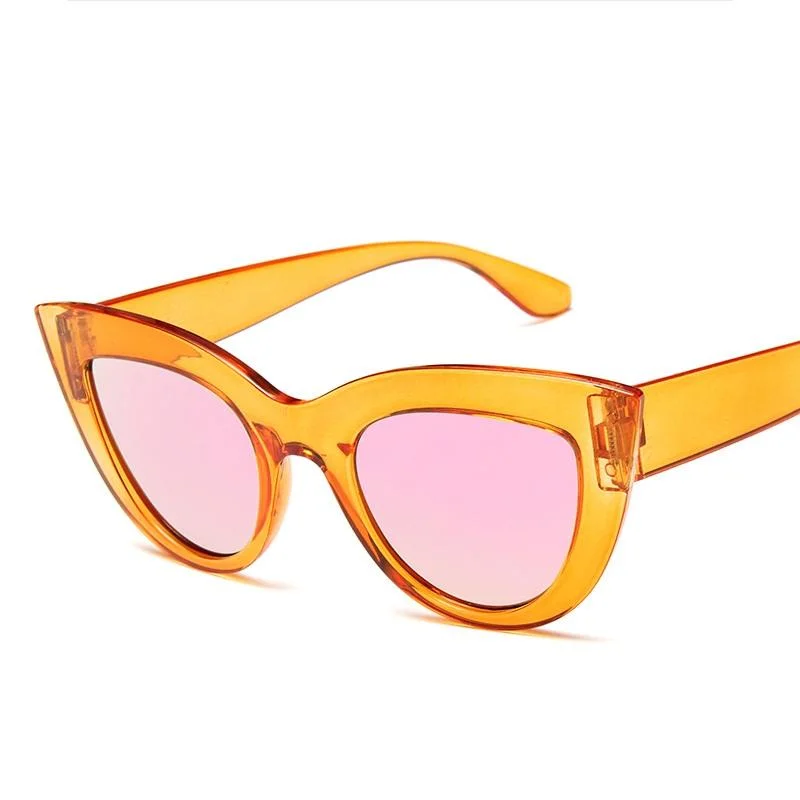 Fashion Designer Cat Eye Sunglasses Retro Custom Women Shades Sun Glasses