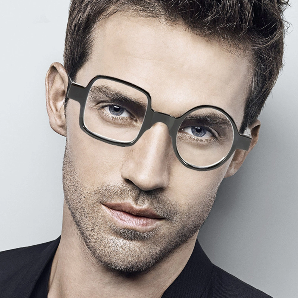 Cheap Fashion Asymmetrical Round&Square Men Women Presbyopia Glasses Reading Glasses